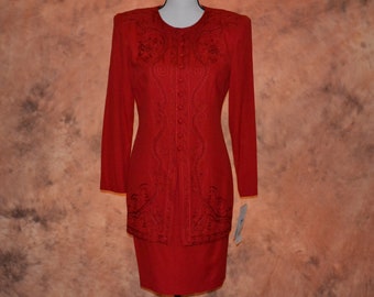 Red Coat Dress - Etsy