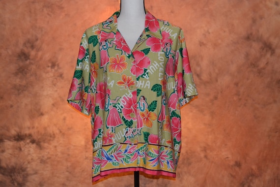 plus size womens hawaiian tops
