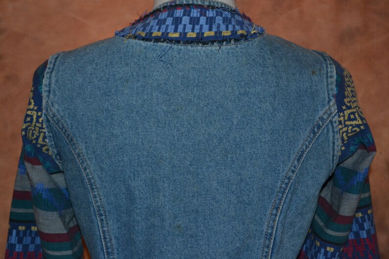 Handmade Denim Jacket Women's Custom OOAK Unique Jean Etsy