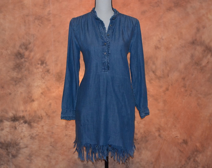Womens Loft Denim Dress Vintage Anne Taylor Denim Dress Anne Etsy