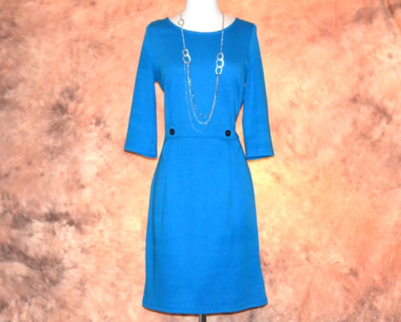 Venus Casual Office Dress Women's Work Wear Comfortable Work or Play Fashion Turquoise Dress