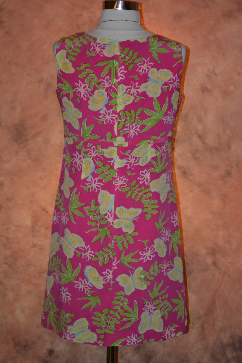 Coldwater Creek Silk Vintage Day Dress Summer Pink Butterflies - Etsy