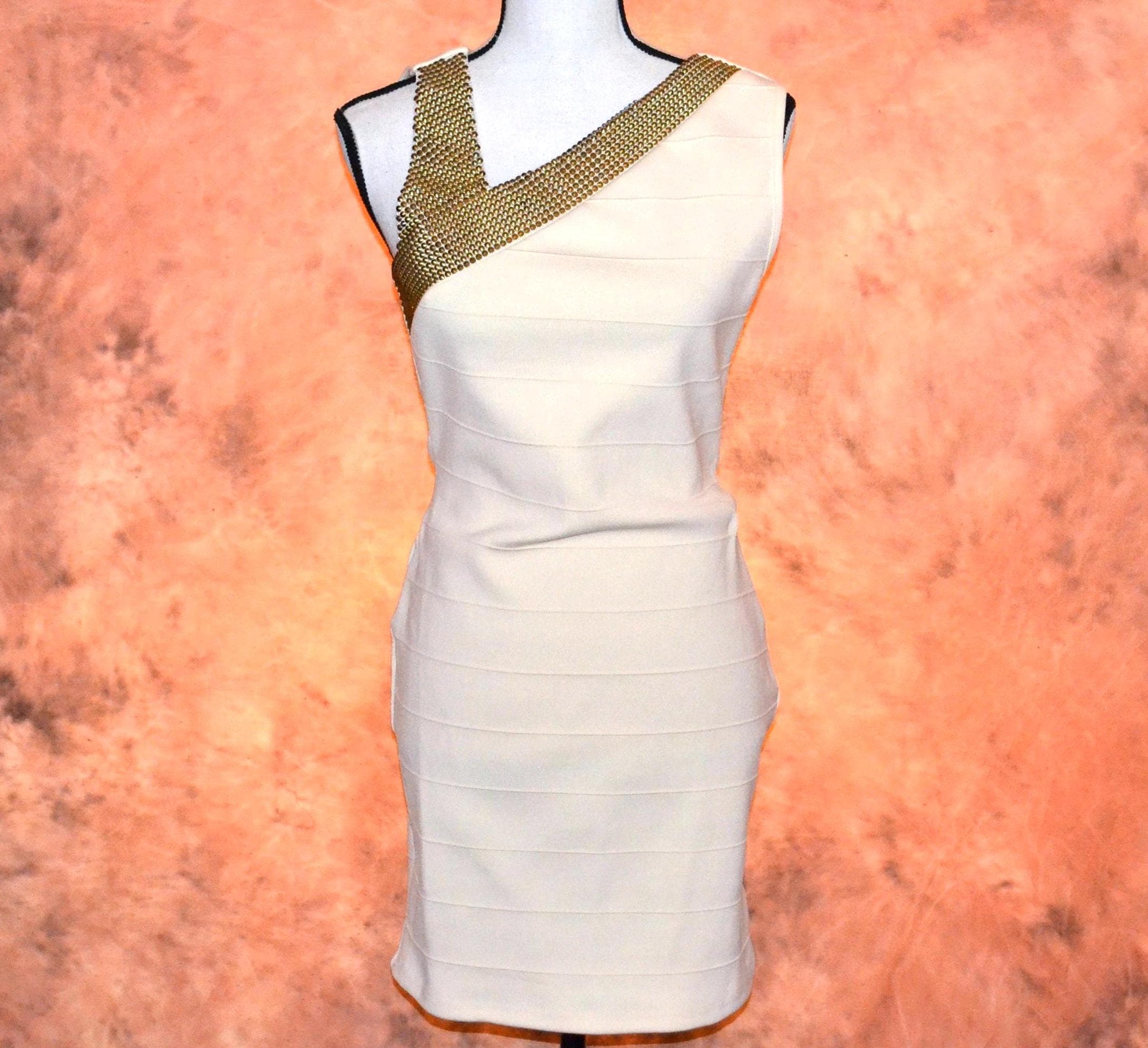 Gold Bandage Dress
