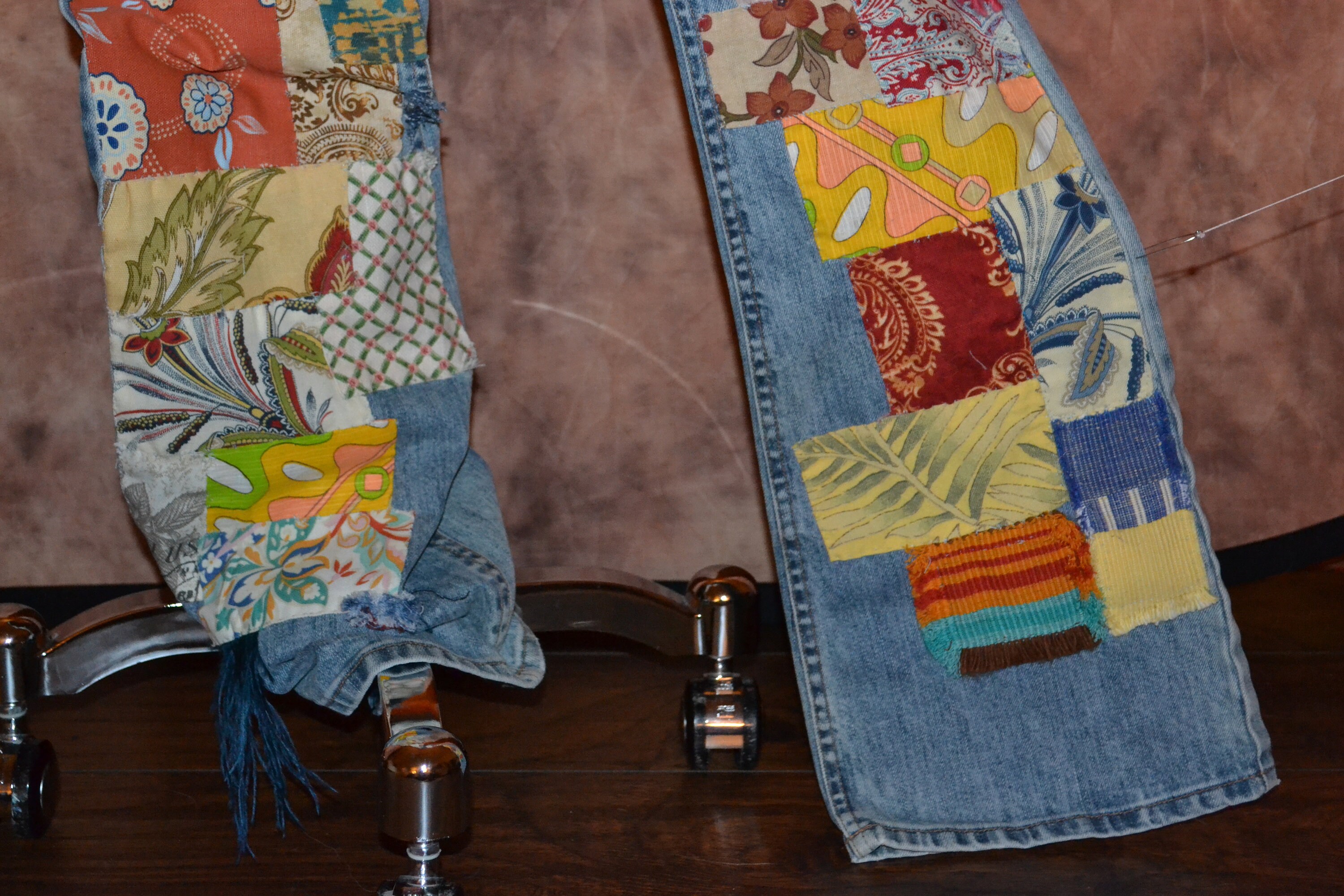 Patchwork Jeans Hand Stitched Women's Tall Jeans with Etsy