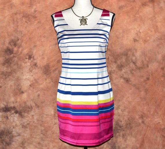 Neiman Marcus Tart Dress: New Striped Mini Summer Dress, Size Small Neiman Marcus Tart Dress: New Striped Mini Summer Dress, Size Small