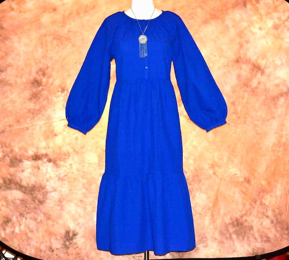 Old Fashioned Prairie Dress Women's Cottagecore Midi Long Puff Sleeves Tiered Old Fashioned Prairie Dress Women's Cottagecore Midi Long Puff Sleeves Tiered