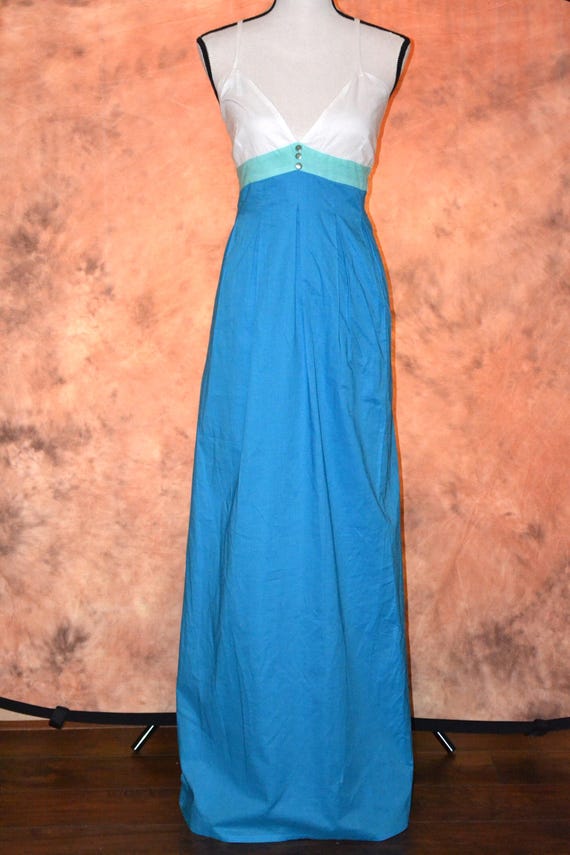 chinese dress ladies Baltic Born Womens Summerlin Lace Top Maxi Dress | Blue main image 1