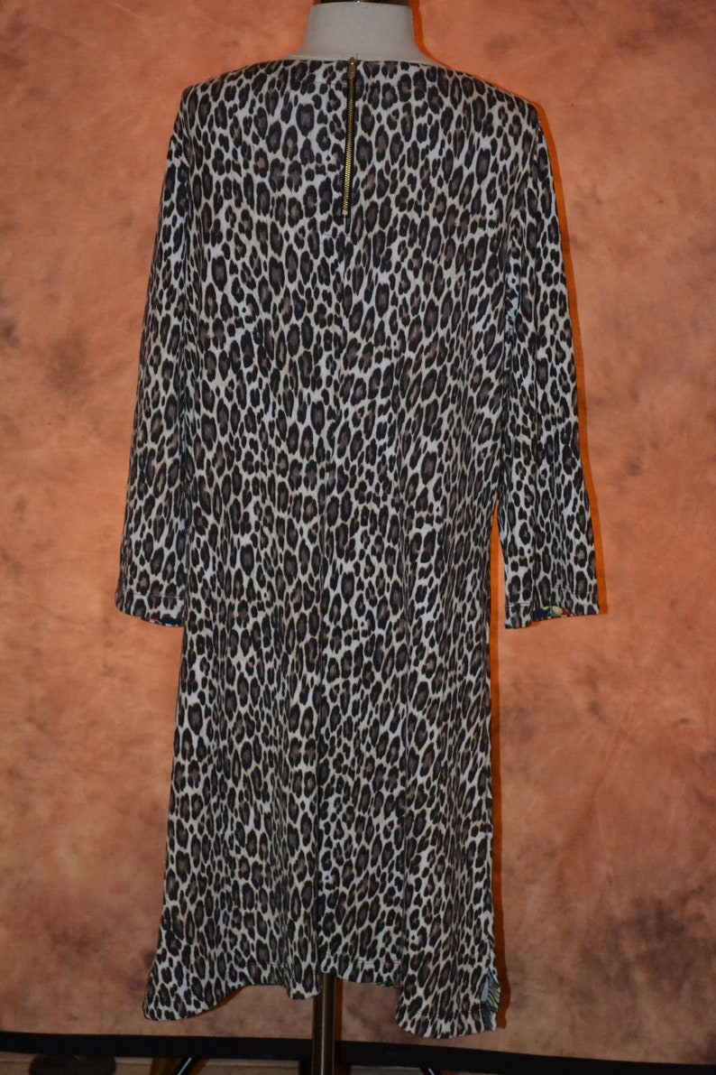 Tommy Bahama XL Women/'s Leopard Print Dress Fine Quality Gorgeous Pattern Heavy Winter Dress Plus Size