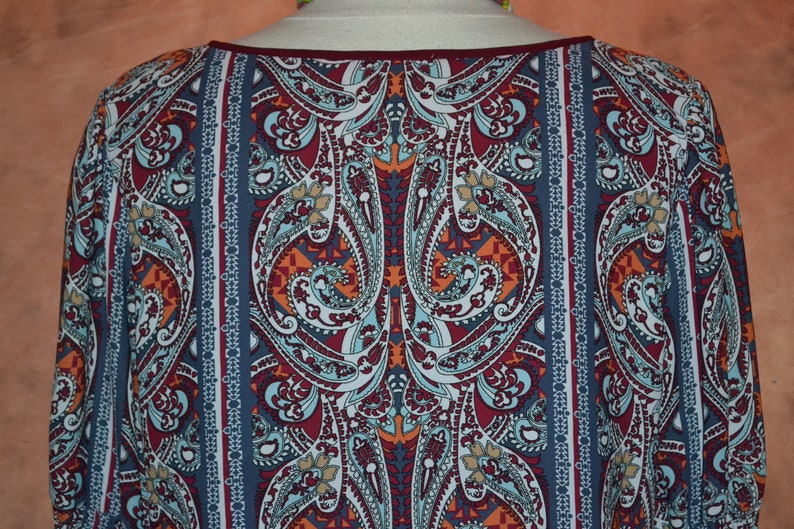Gypsy Dress Women/'s Vintage Hippie Dress Bell Sleeves Swing Skirt Boho 60s Style
