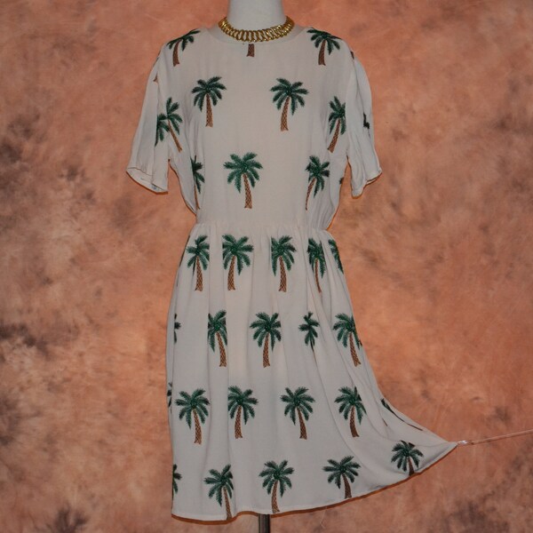 Goa Palms Embroidered Dress
