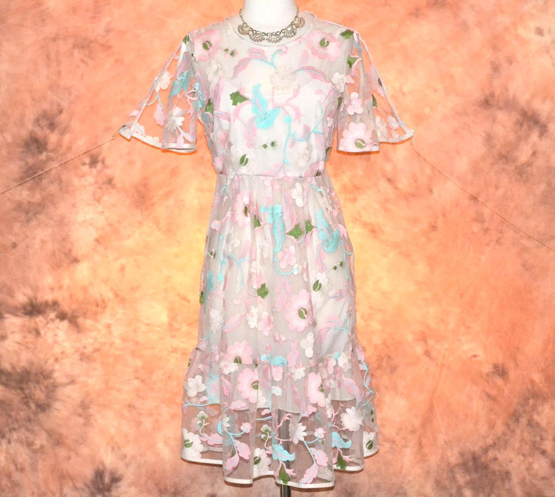 Petite Embroidered Dresses - Etsy