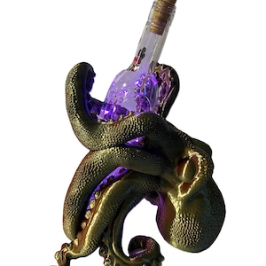 Octopus Wine Bottle Holder 3D Printed
