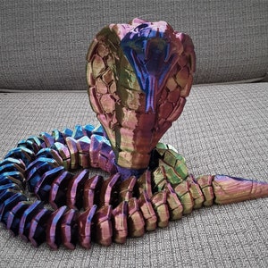 3D model Indian Cobra Naja Naja VR / AR / low-poly