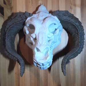 Gold Dragon Skull Wall Art