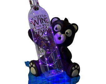 Teddy Bear Wine Bottle Holder 3D Printed