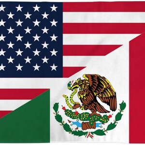 USA/Mexico Combination Flag 3x5ft Poly Mexican Pride Brown image 3