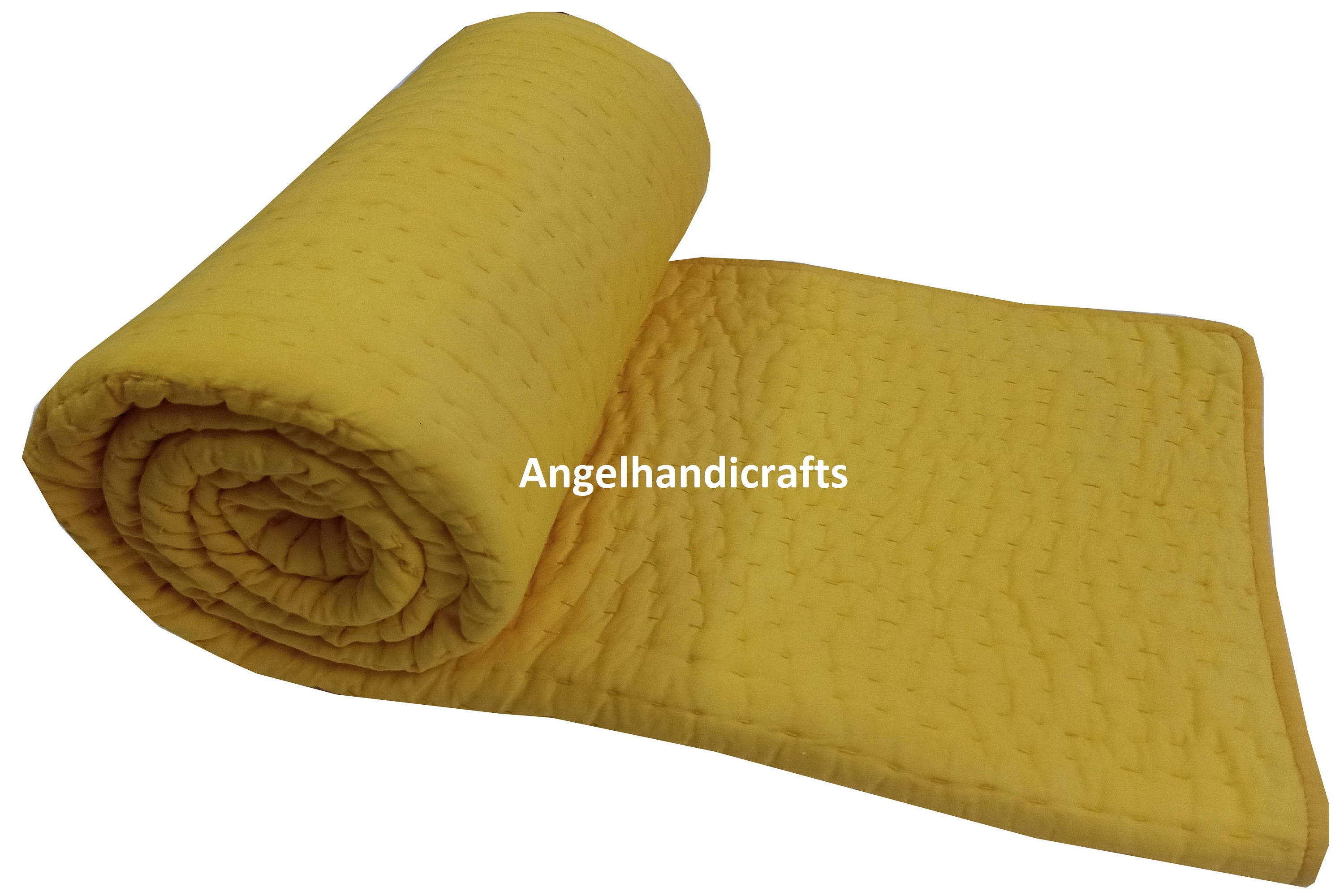 Reversible kantha Cotton Quilt Handmade cotton kantha blanket Etsy