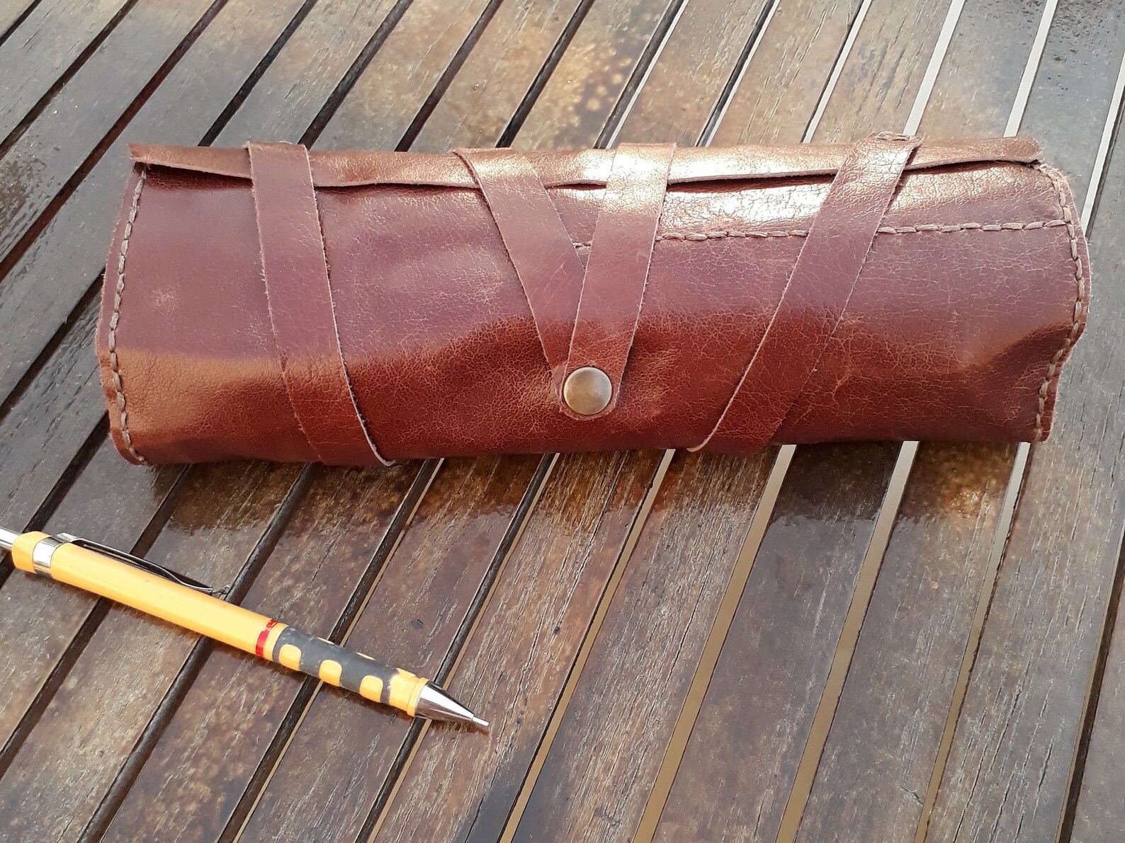 Leather Tool Roll Paint Brush Case Leather Brush Case New Etsy UK