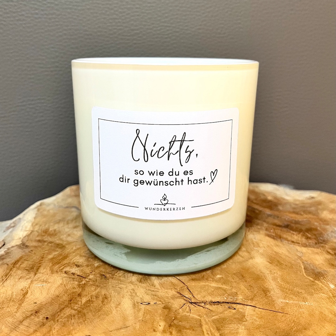 Duftkerze 'Gabriele Ist Der Hammer' - Vanilleduft Im Glas Mit Bambusdeckel