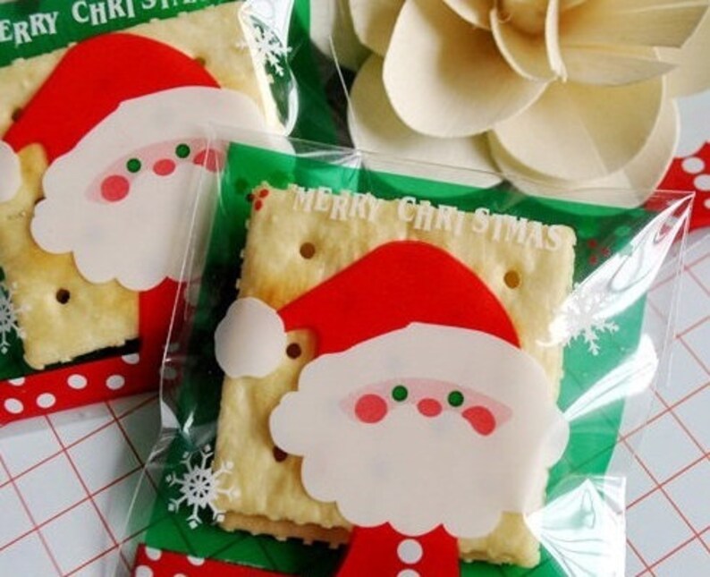 FREE SHIPPING 100 Candy Cookie Gift Self-adhesive Cellophane Plastic Bag C