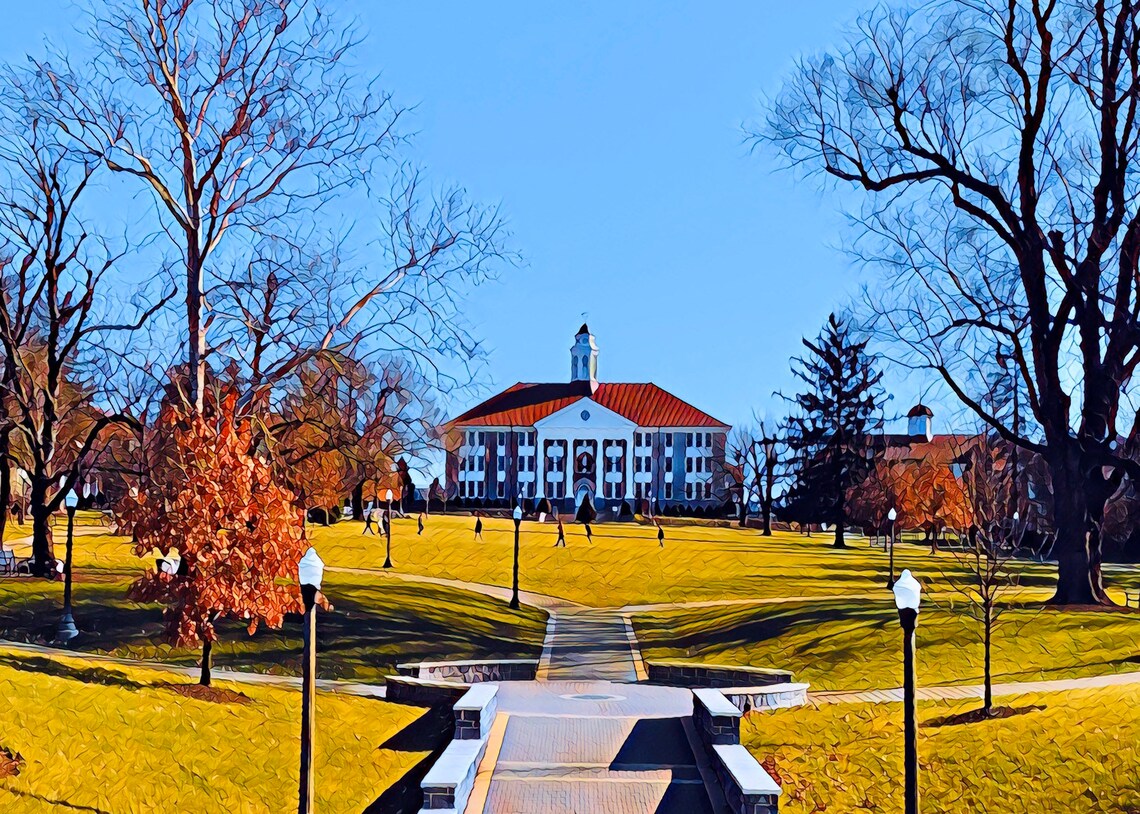JMU Quad Harrisonburg Etsy