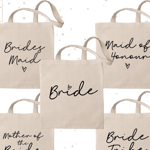 Team Bride to be Squad Tote Wedding Tribe Hen Do Party Night Gift Bridesmaid 