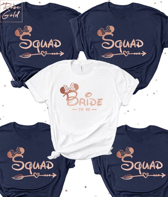 bride and bridesmaids bachelorette shirts