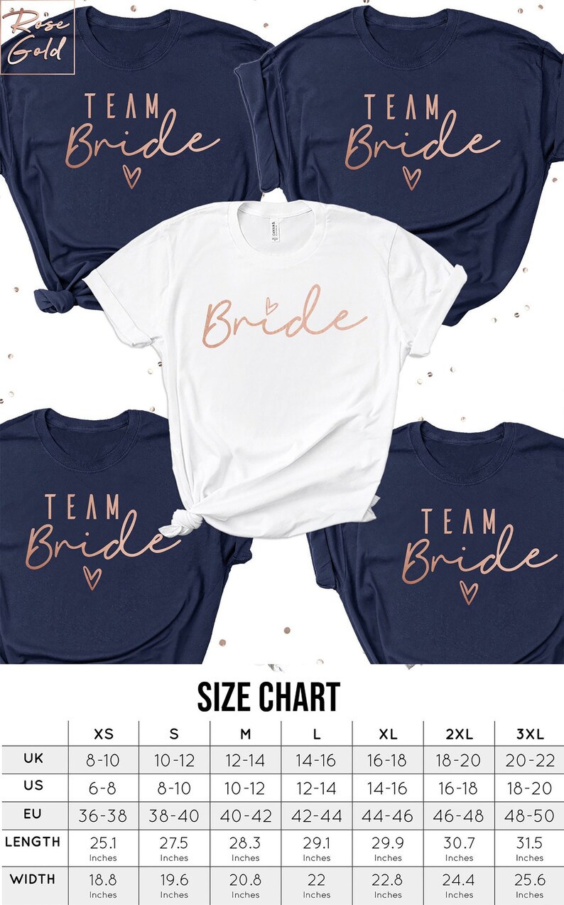 Team Bride Shirts | Cute Hen Party Shirts  | Bachelorette Party Shirts 