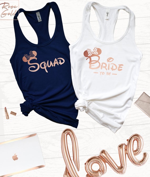 bride squad vest tops