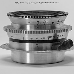 1947 Bausch & Lomb 20mm T2.7 Baltar-Mitchell Mount-Rare Vintage Cinema Lens
