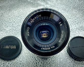 1973 Auto Tamron 35mm f2.8 Prime Lens/Minolta Mount/Vintage Classic Manual Focus