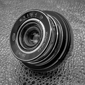 1967 Industar-69 28mm f2.8 Pancake Lens Modified for Sony E Mount/Reaches Infinity/Vintage Classic from USSR/APS-c/Great Street Photo Lens