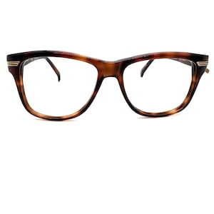 Vintage 60s Eyeglasses | New Old Stock | 70s Horn Rim Glasses | Horn Rimmed Eyeglass Frames | Demi Amber Tortoise Shell Thick Eyeglasses