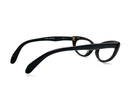 Unworn 50s Black Cat Eye Glasses | New Old Stock … - image 7