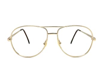 Vintage Eyeglasses | New Old Stock | Vintage Glasses Frames | 80s Aviator Glasses | 1980s Eyeglass Frames | Oversized Square Eyeglass Frames