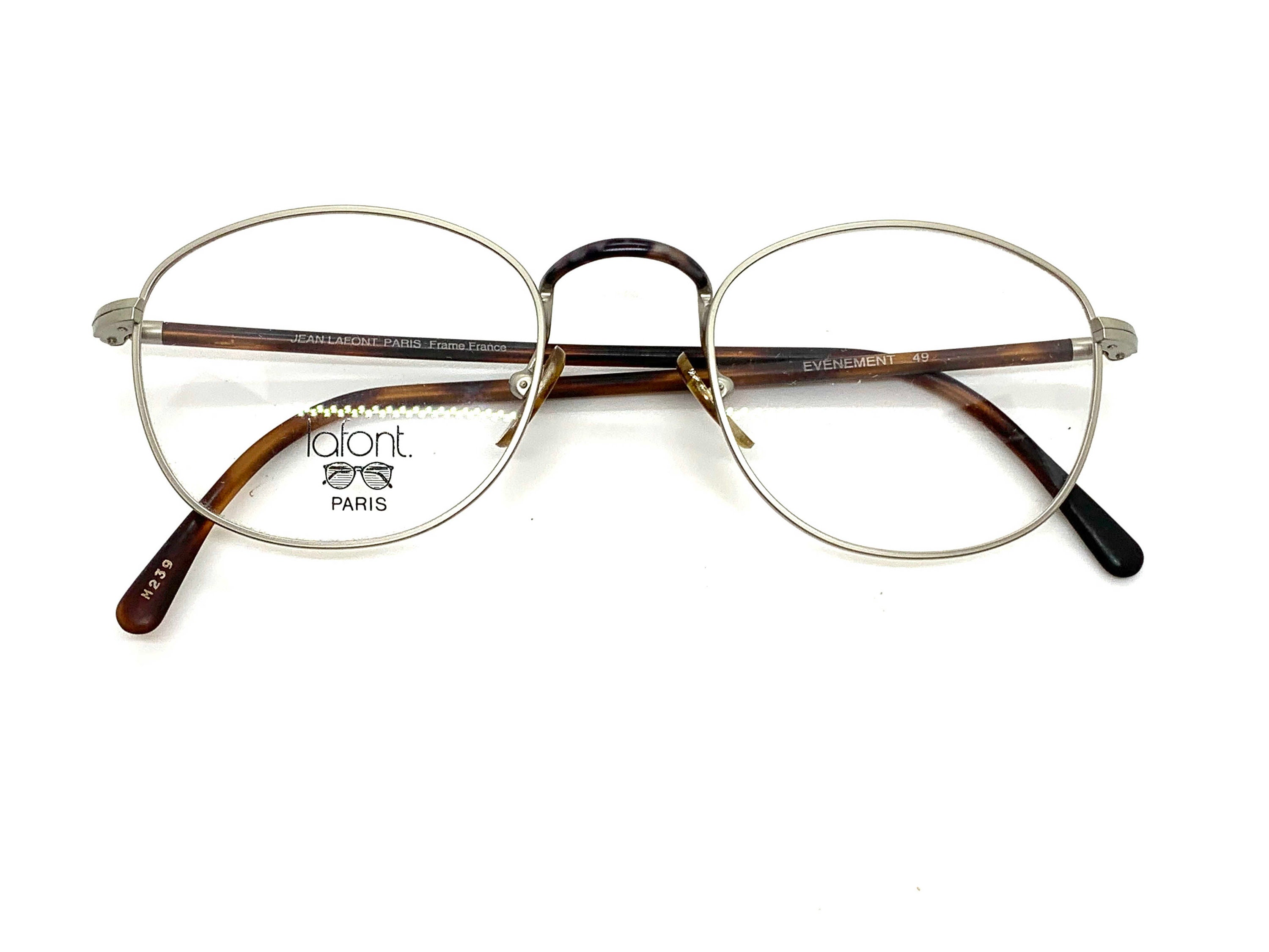 90s Jean Lafont Eyeglass Frames New Old Stock Lafont Round Metal