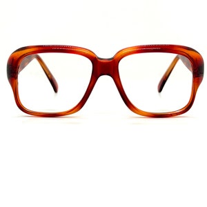 Vintage 70s Horn Rim Eyeglasses | New Old Stock | 80s Dark Amber Horn Rim Glasses | Horn Rim Frames | Vintage Eyeglass Frames | Sunglasses