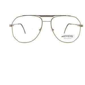 80s Silver Aviator Eyeglass Frames | New Old Stock | 90s Metal Aviator Eyeglasses | Large Metal Pilot Glasses Frames | BIG Pilots Sunglasses