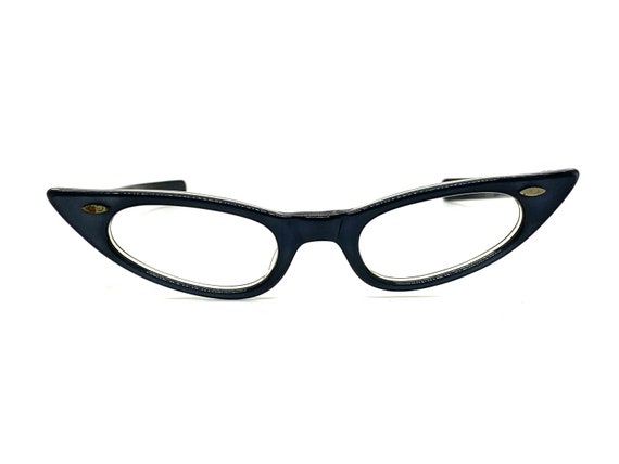 Black Pointy Pointed Sharp Cat Eye Clear Lens Rockabilly 50s Retro Style Glasses Black Pointy Pointed Sharp Cat Eye Clear Lens Rockabilly 50s Retro Style Glasses