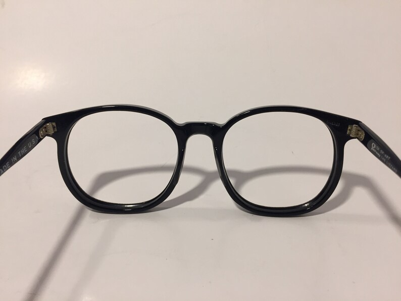 Vintage Large Round Eyeglasses New Old Stock BIG 80s Large Etsy