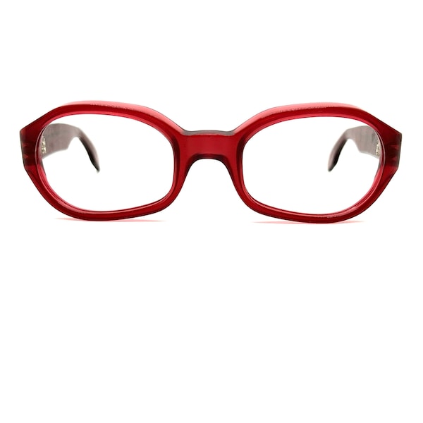 Vintage 90s Eyeglasses | NOS | Thick Designer Eyeglass Frames | Oversize Ruby Eyeglass Frames | Emmanuelle Khanh Sunglasses | Glasses Frames
