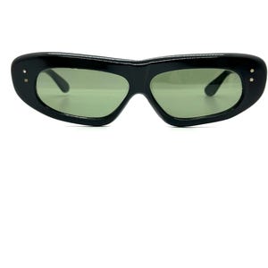 Vintage 50s Cat Eye Sunglasses | New Old Stock | Large Sunglasses | Black Sunglasses | Black Cat Eye Sunglasses | 60s Cats Eye Sunglasses