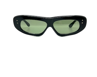 Vintage 50s Cat Eye Sunglasses | New Old Stock | Large Sunglasses | Black Sunglasses | Black Cat Eye Sunglasses | 60s Cats Eye Sunglasses