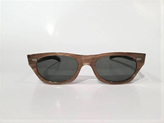 Vintage 60s Cat Eye Sunglasses | New Old Stock | Smoky Brown  display picture 3