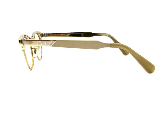 Vintage 50s Cat Eye Glasses | New Old Stock | Bro… - image 9