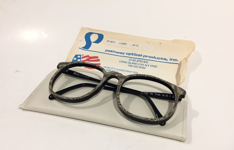 Vintage Large Round Eyeglasses New Old Stock BIG 80s Large Etsy