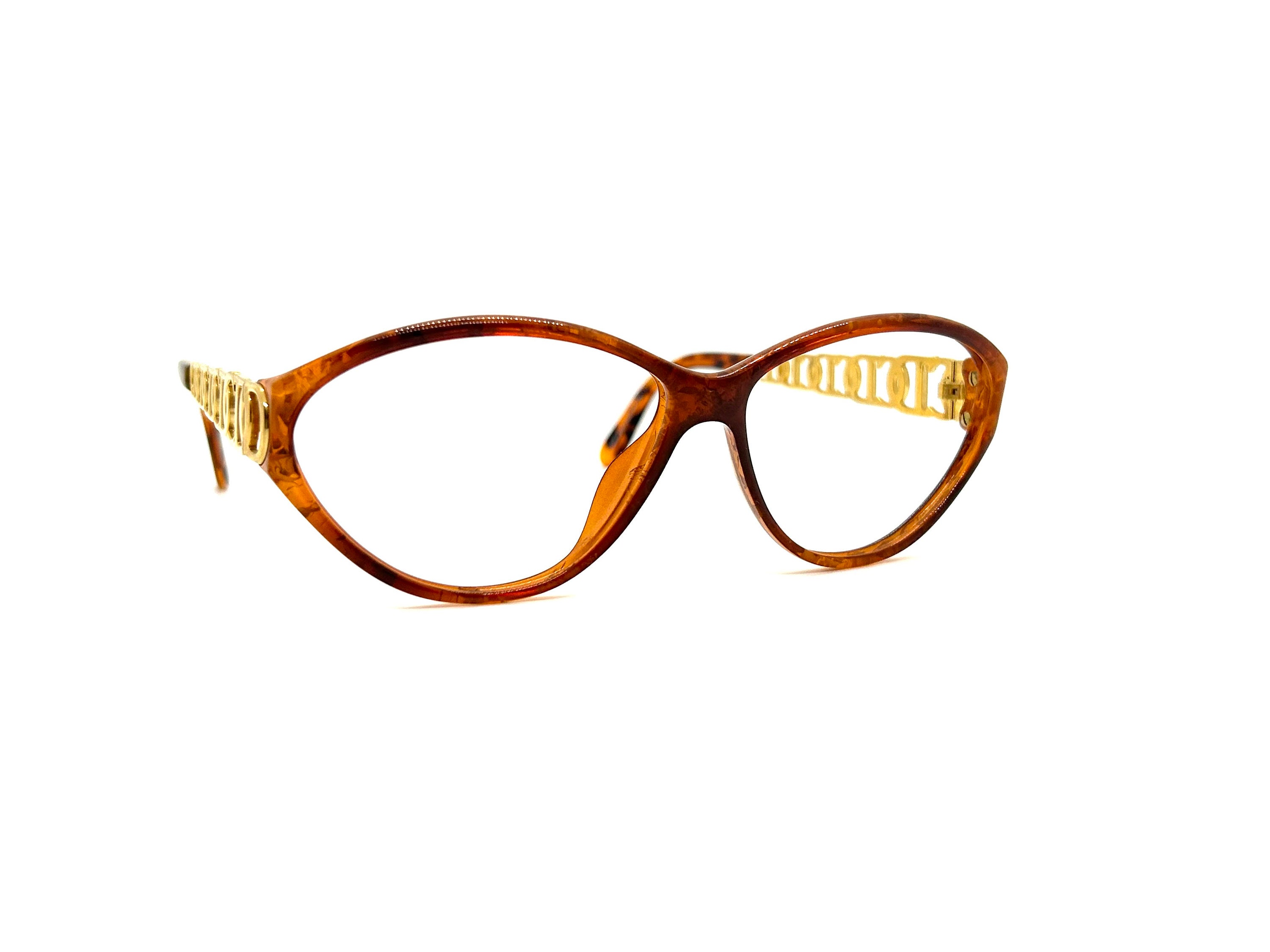 Vintage 90s Christian Dior Eyeglass Frames | 80s Dark Amber 