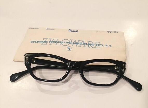 Vintage Black Cat Eye Glasses | New Old Stock | Black Cateye  display picture 1