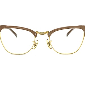 Vintage 50s Cat Eye Glasses | Unworn Cat Eye Eyeglass Frames | 60s Etched Metal Cat Eyeglasses | B & L USA Made | Sexy Cateye Glasses Frames