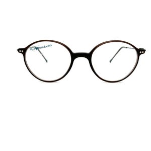 Unused 80s Eyeglasses | New Old Stock | 90s Brown Eyeglasses | Ralph Lauren Polo Eyeglass Frames | Retro Eyewear | Small Round Panto Glasses